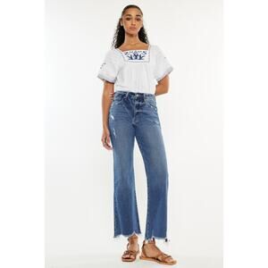 Kancan High Rise Slim Wide Leg Jeans - KC2529M - Size 16W